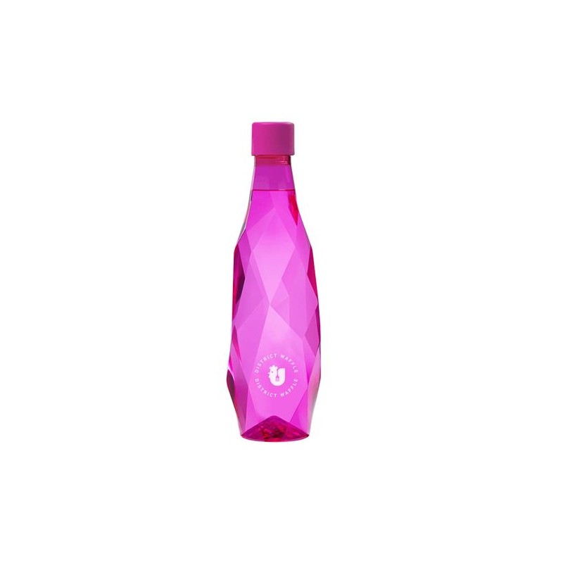Bottiglia d'acqua colorata personalizzata Healsi 500 ml. Colore fucsia.  Stampa diretta