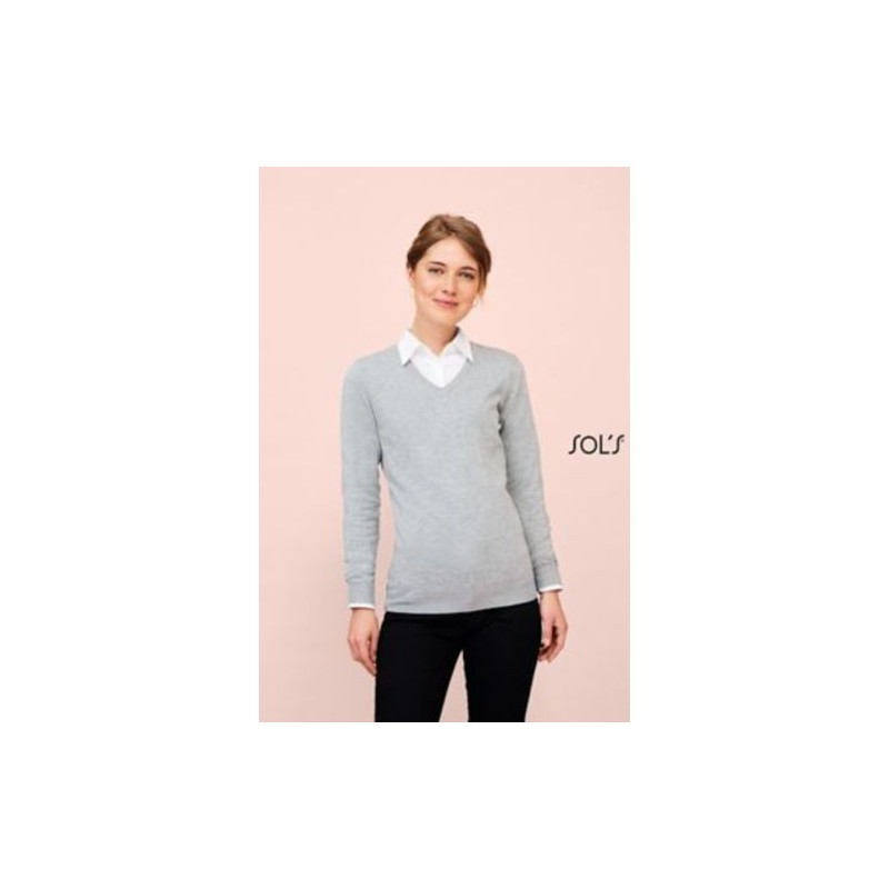 GLORY WOMEN PULLOVER DONNA SCOLLO A «V»